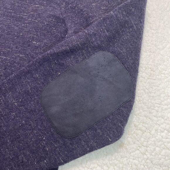 John Varvatos USA Luxe V-Neck Purple Wool Linen Sweater Mens Size XXL Leather - Picture 2 of 9